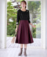 【新色追加】 ウール調タックスカート