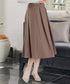 【新色追加】 ウール調タックスカート