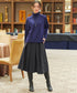 【新色追加】 ウール調タックスカート