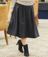 【新色追加】 ウール調タックスカート