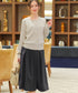 【新色追加】 ウール調タックスカート
