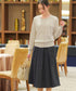 【新色追加】 ウール調タックスカート