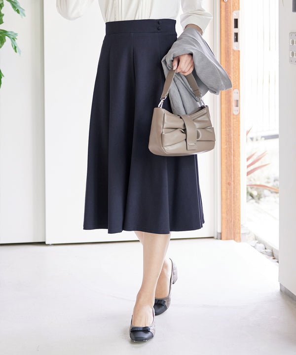 【新色追加】ポンチフレアスカート