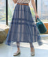 チュールレースチェックスカート