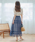 チュールレースチェックスカート