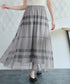チュールレースチェックスカート