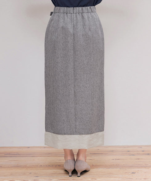 メランジヘリンボーンツイードスカート