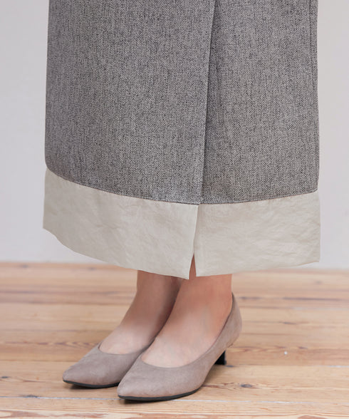 メランジヘリンボーンツイードスカート