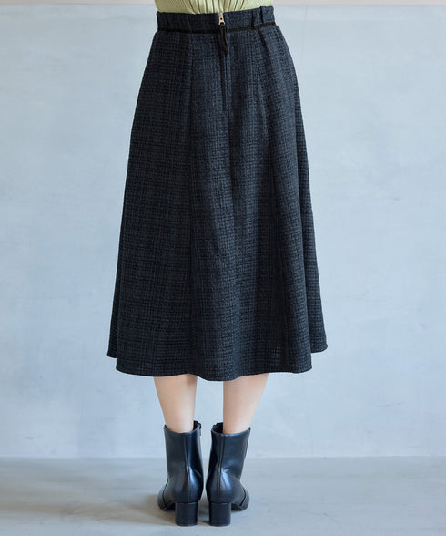 ベロアラインツイードスカート