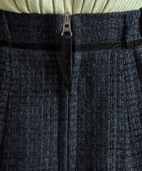 ベロアラインツイードスカート