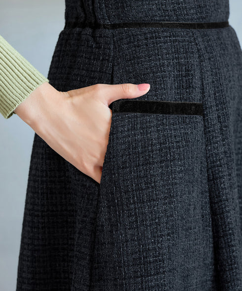 ベロアラインツイードスカート