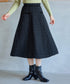 ベロアラインツイードスカート