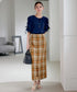 カラミチェックスカート