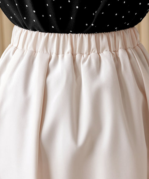 レイヤードチュールフレアスカート