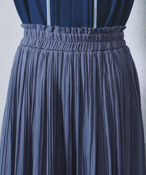 【安田美沙子さん着用】ヴィンテージサテンプリーツスカート