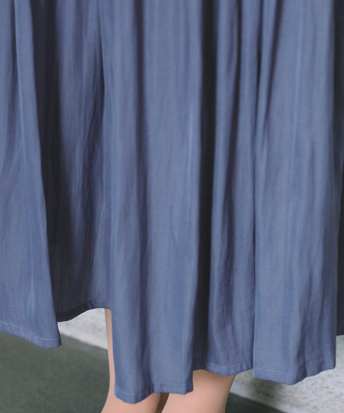 【安田美沙子さん着用】ヴィンテージサテンプリーツスカート