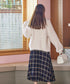 【安田美沙子さん着用】チェックプリーツスカート