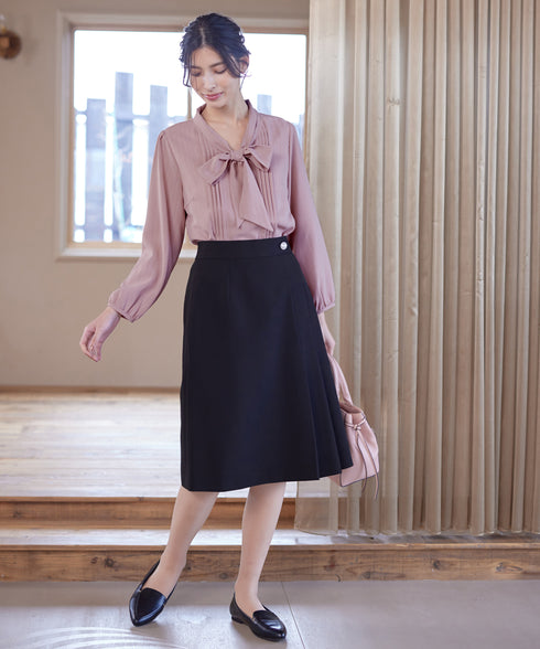 【ダブルクロス】 アシンメトリープリーツスカート