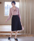 【ダブルクロス】 アシンメトリープリーツスカート