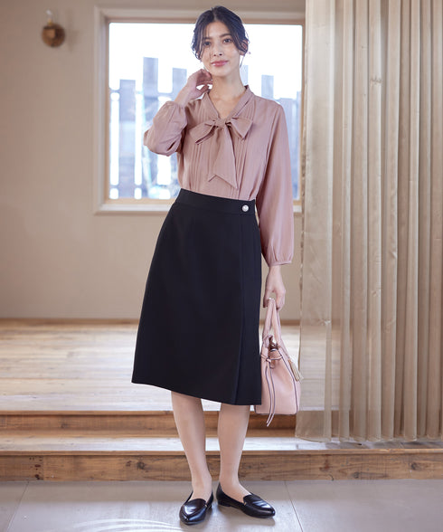 【ダブルクロス】 アシンメトリープリーツスカート