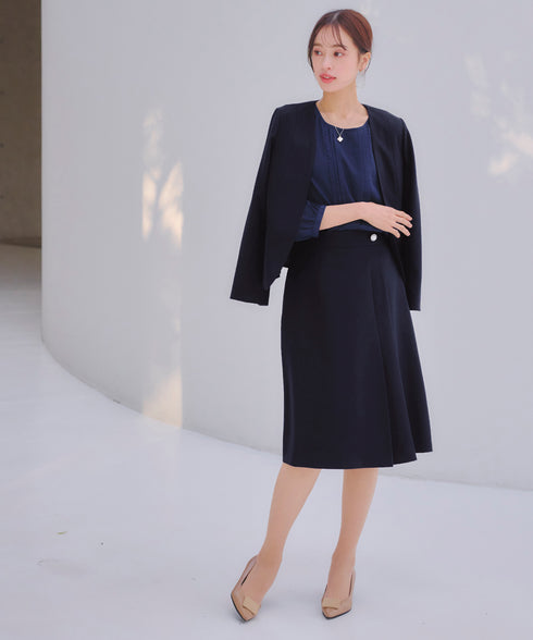 【ダブルクロス】 アシンメトリープリーツスカート