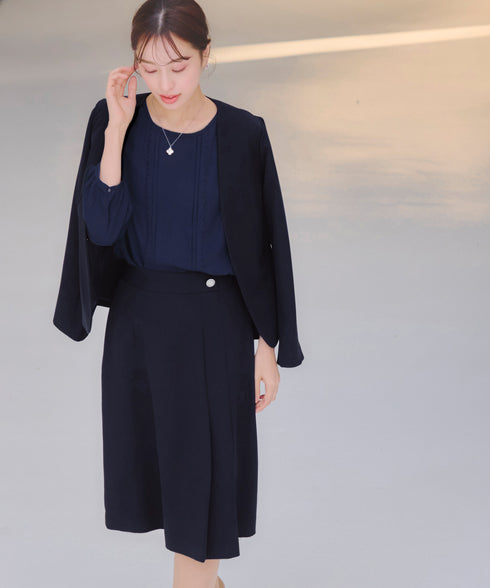 【ダブルクロス】 アシンメトリープリーツスカート