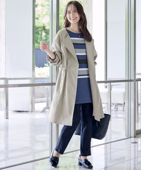 マルチボーダーニットチュニック