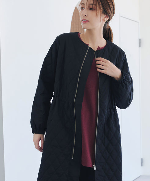 キーネックラメニットチュニック