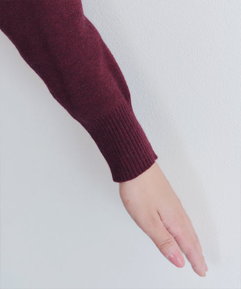 キーネックラメニットチュニック