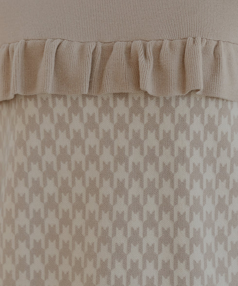 ジャカードフリルチュニック