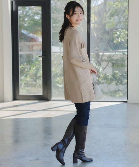 ジャカードフリルチュニック