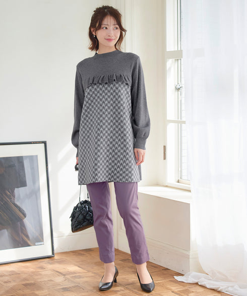 ジャカードフリルチュニック