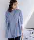-TIA BASIC-バンドカラーシャツチュニック