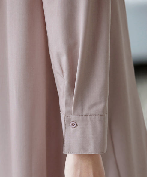 -TIA BASIC-バンドカラーシャツチュニック