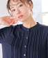 【新色追加・スマート裏起毛】ピンタックシャツチュニック