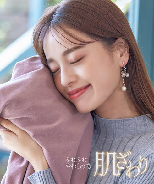 【新色追加・スマート裏起毛】ピンタックシャツチュニック