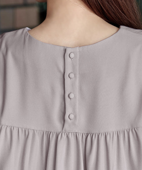 【クリアランスセール】フロントタックバックギャザーフレアチュニック