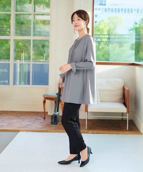 【クリアランスセール】スエードポンチテーパードパンツ