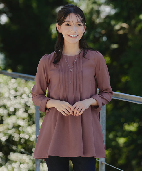 ピンタックチュニック