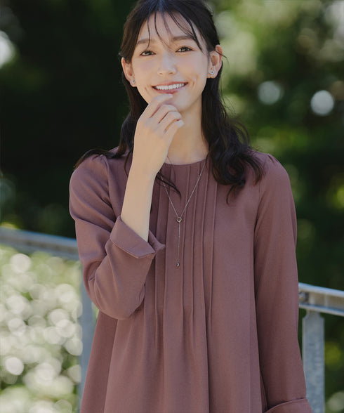 ピンタックチュニック