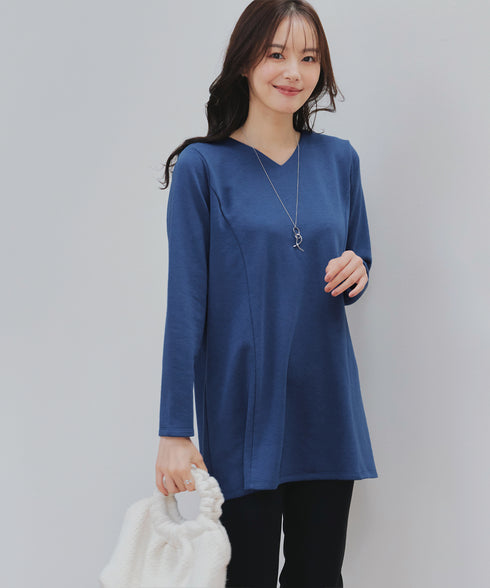 【クリアランスセール】バックフレア裏毛チュニック