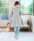 裏起毛フレアワンピチュニック