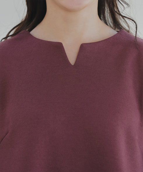 裏起毛フレアワンピチュニック