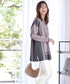 配色ニットチュニック