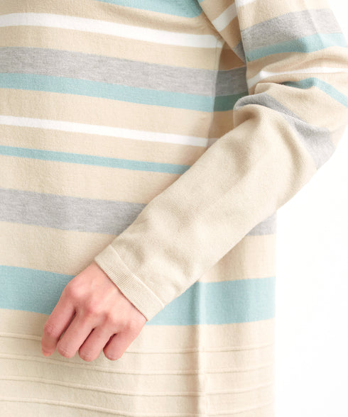 マルチボーダーニットチュニック