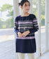 マルチボーダーニットチュニック