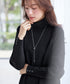 【安田美沙子さん着用 / 選べる2type】ボタンニットチュニック
