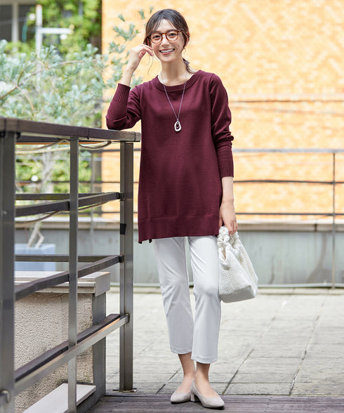 【安田美沙子さん着用 / 選べる2type】もちニットチュニック