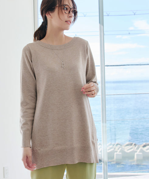 【安田美沙子さん着用 / 選べる2type】もちニットチュニック