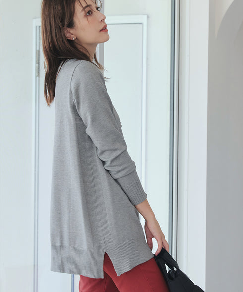 【安田美沙子さん着用 / 選べる2type】もちニットチュニック